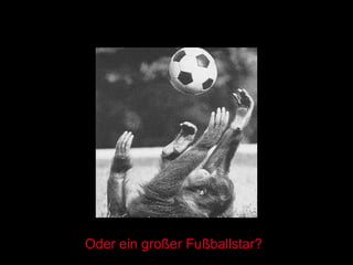 Oder ein großer Fußballstar? 
