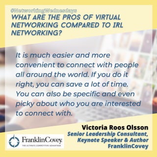 #NetworkingWednesdays
#NetworkingWednesdays
 