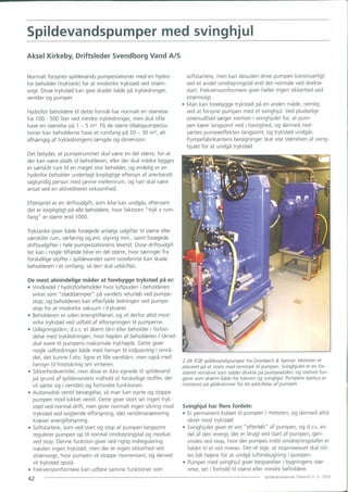 Kopi af artikel i spildevandsteknisk tidsskrift om pumper med svinghjul