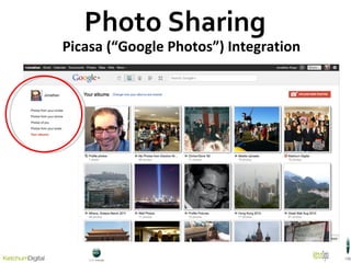 Photo Sharing Picasa (“Google Photos”) Integration 