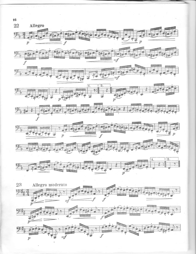 Kopprasch 60 selected studies for bb flat tuba PDF Classical Music