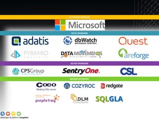 PLATINUM SPONSOR
GOLD SPONSORS
SILVER SPONSORS
BRONZE SPONSORS
 