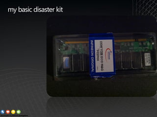 my basic disaster kit
 