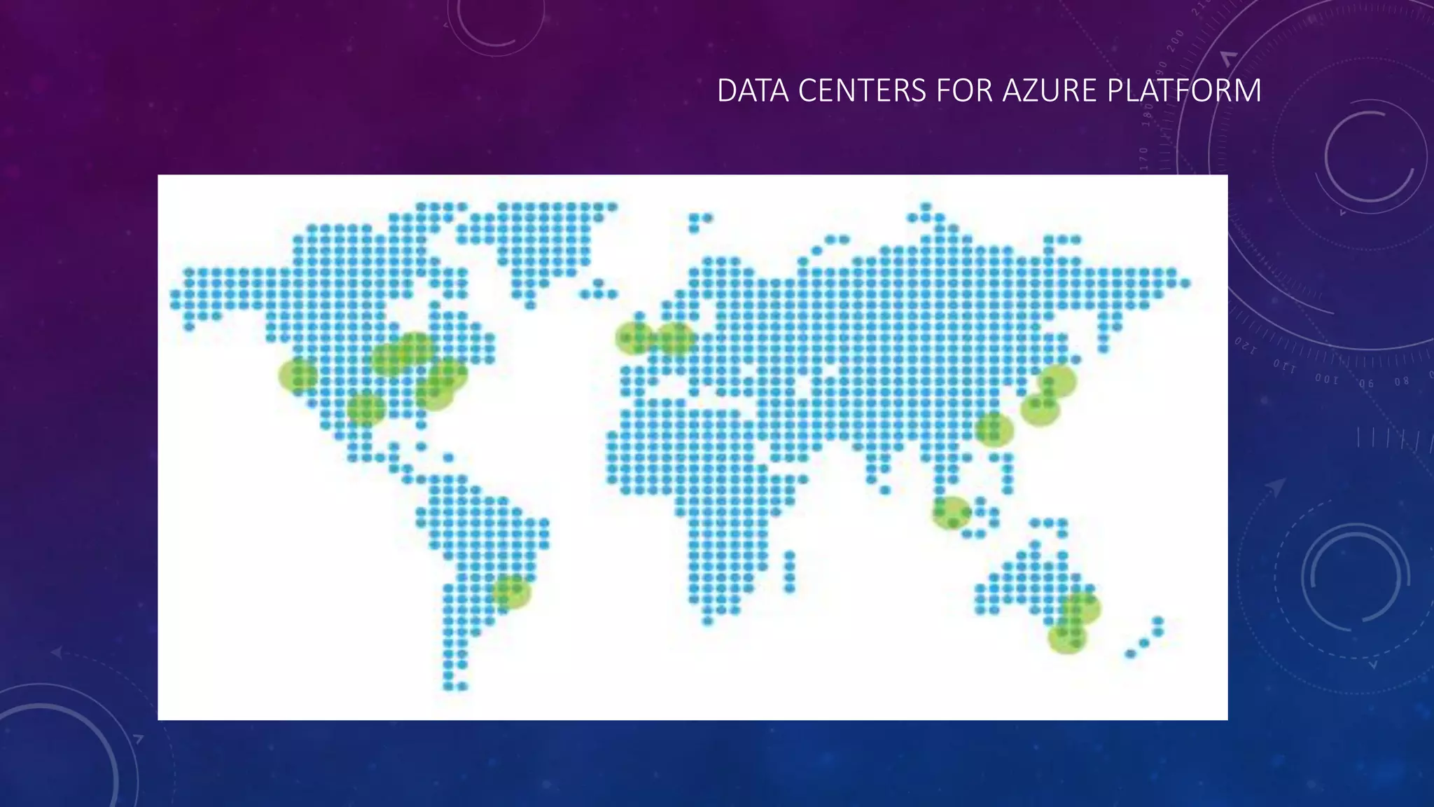 DATA CENTERS FOR AZURE PLATFORM
 