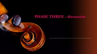 PHASE THREE -discussion  