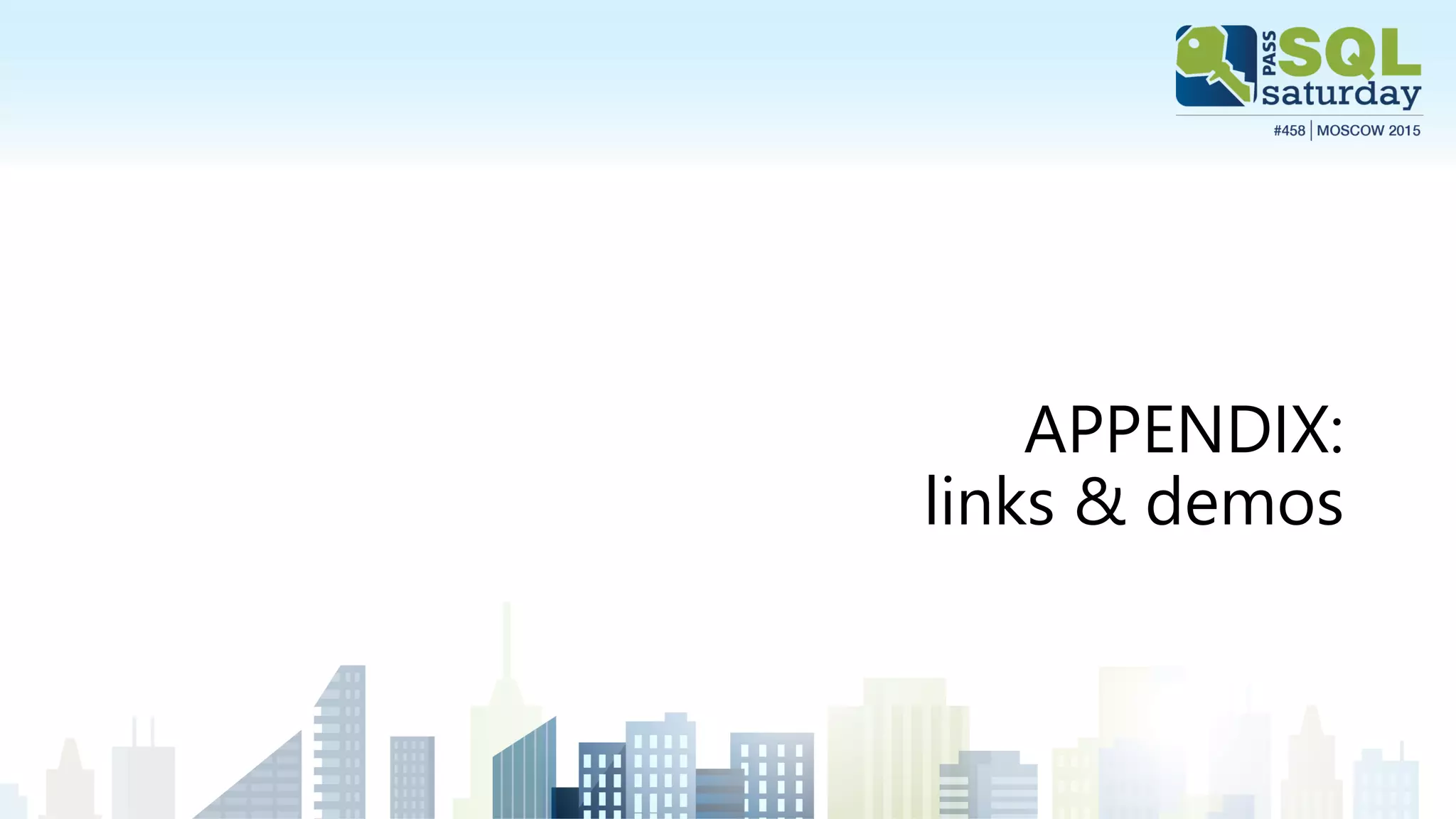 APPENDIX:
links & demos
 