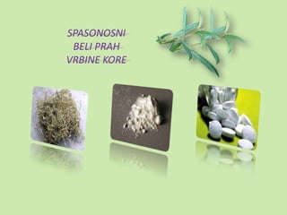 SPASONOSNI
 BELI PRAH
VRBINE KORE
 