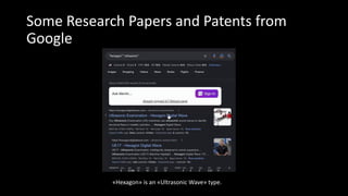 Some Research Papers and Patents from
Google
«Hexagon» is an «Ultrasonic Wave» type.
 