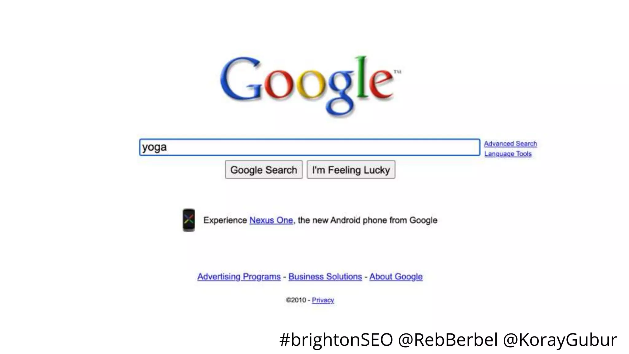 #brightonSEO @RebBerbel @KorayGubur
 