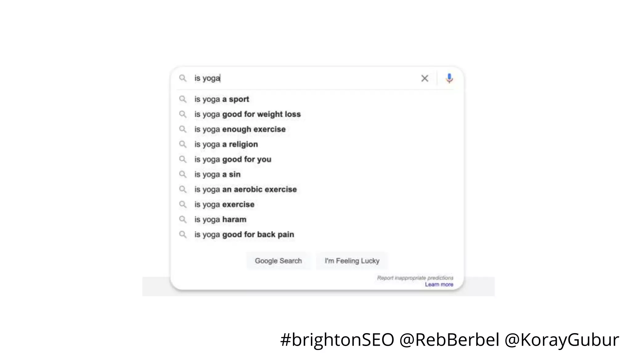 #brightonSEO @RebBerbel @KorayGubur
 