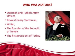 Atatürk's Life (Biography) Presentation by Ali Koray Ozguclu | PPTX