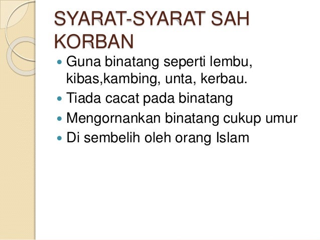 Korban Amalan Mulia