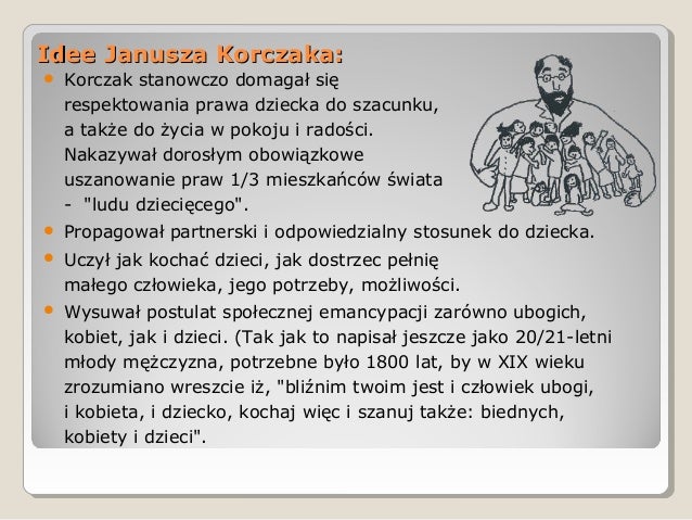 Notatka Na Temat Janusza Korczaka Janusz Korczak