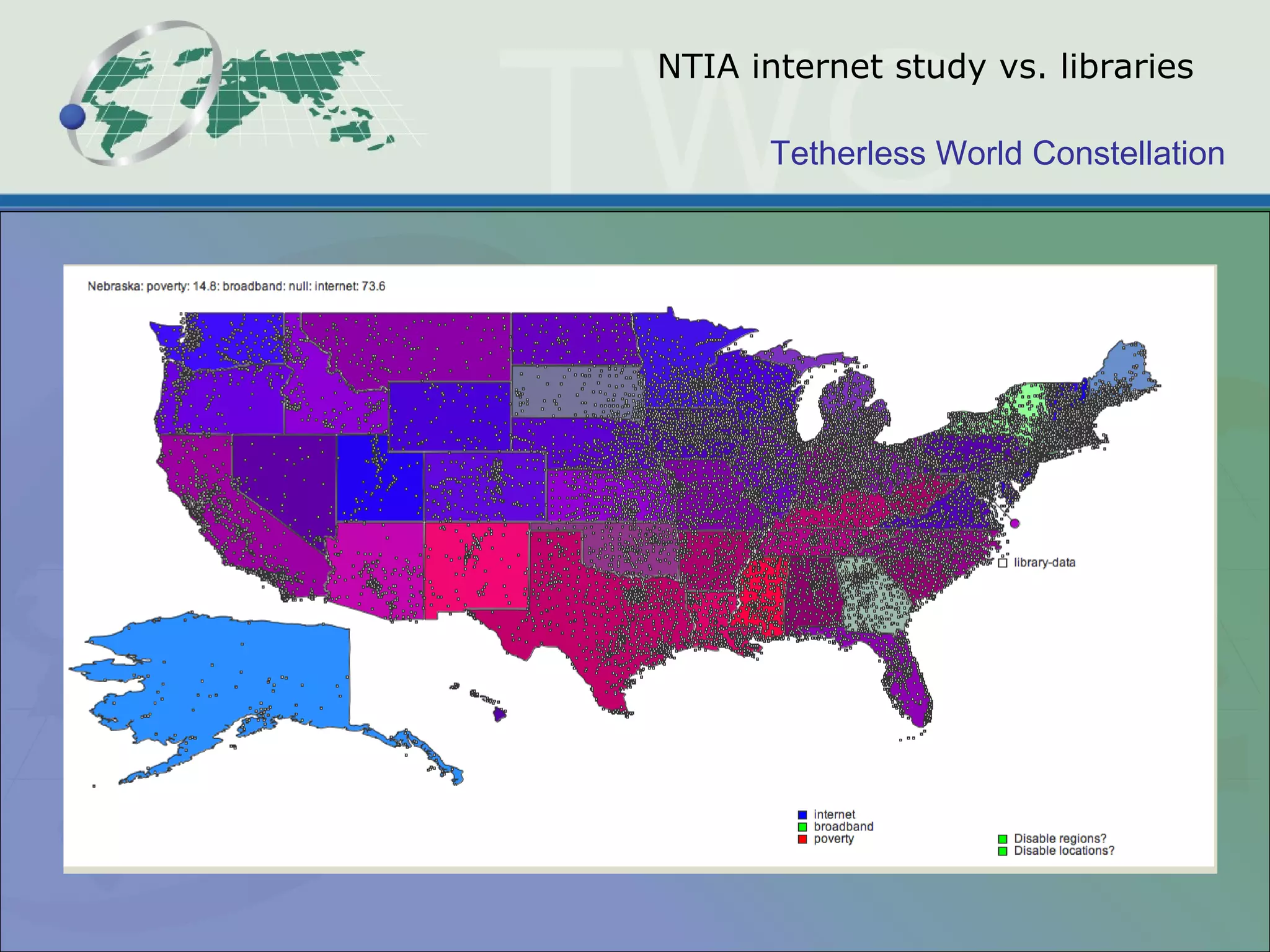 Tetherless World Constellation
NTIA internet study vs. libraries
 