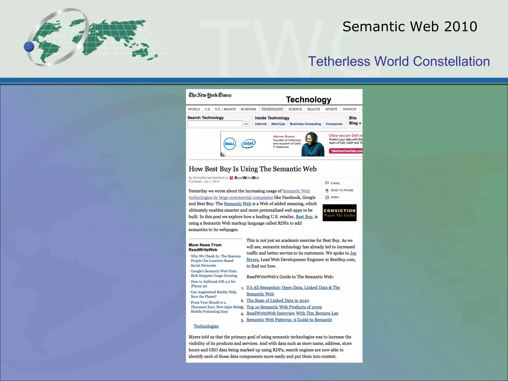 Tetherless World Constellation
Semantic Web 2010
 