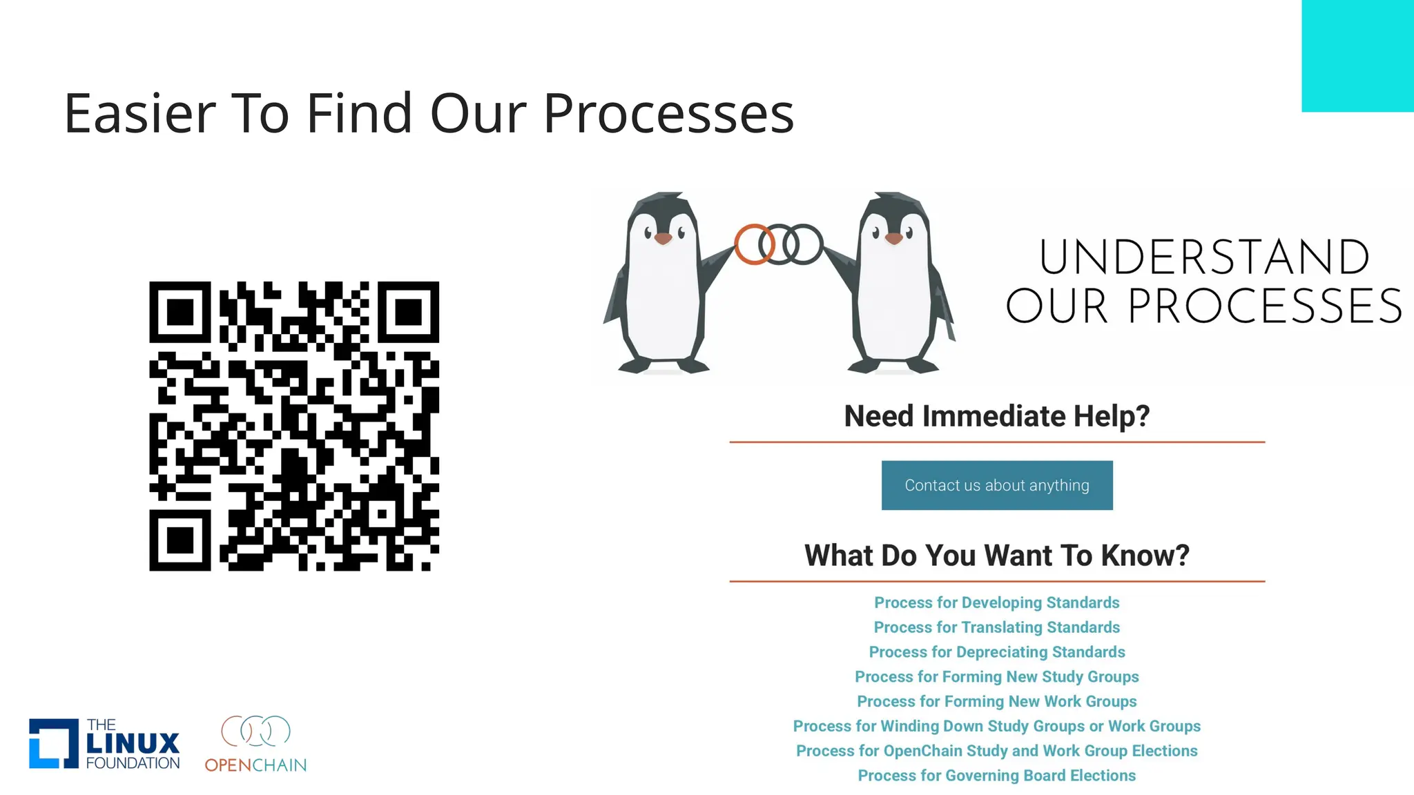 Easier To Find Our Processes
 