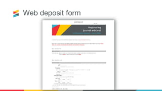 Web deposit form
 