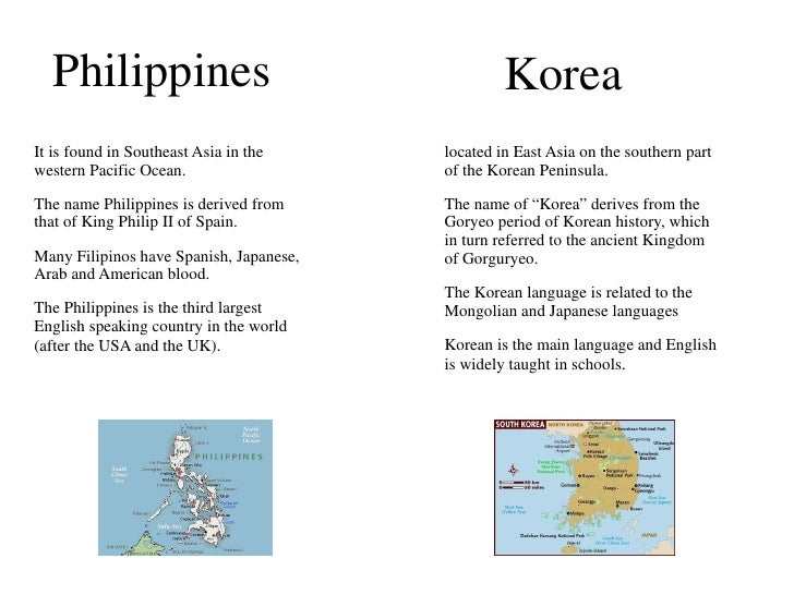 Korea and philippine culture