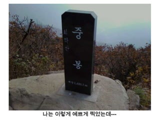 나는 이렇게 예쁘게 찍었는데---