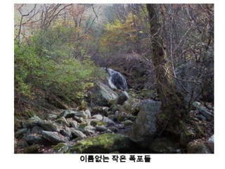 이름없는 작은 폭포들