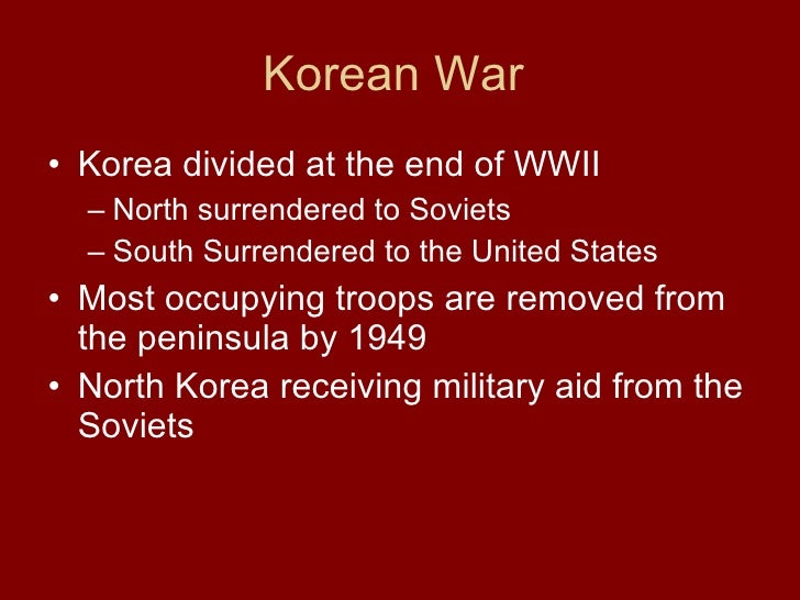 causes of the korean war