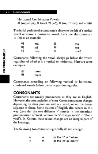 20   Consonants


        Horizontal Combination Vowels:
        -M- (wa),-M (oe), 41 (wae), T-j (wo), t|| (we), i (wi), a...