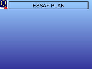 ESSAY PLAN 