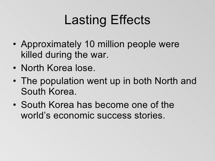 korean war effects
