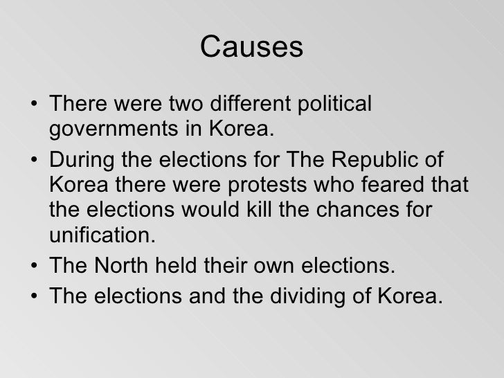 causes of the korean war