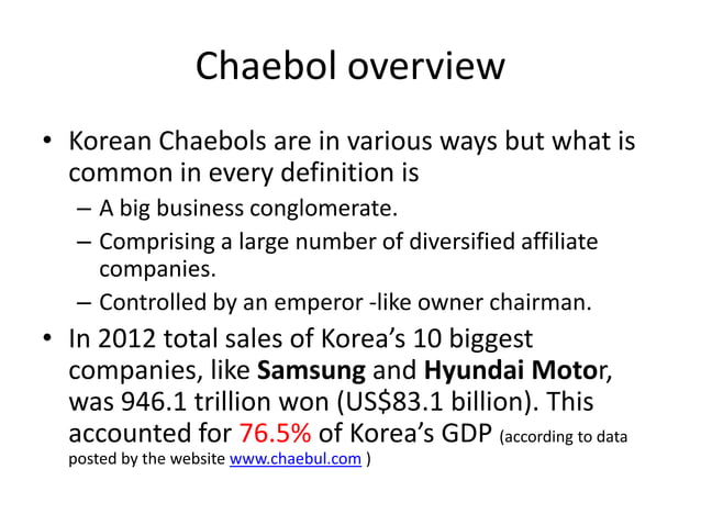 South Korean Chaebol ethics | PPTX | Business Administration | Business