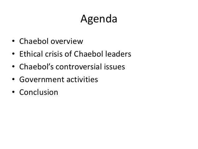 South Korean Chaebol ethics