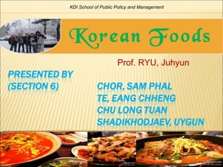   KDI School of Public Policy and Management Prof. RYU, Juhyun 