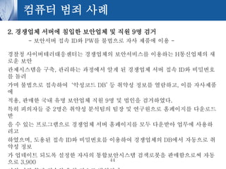 Korean information security practices 보안 인식교육