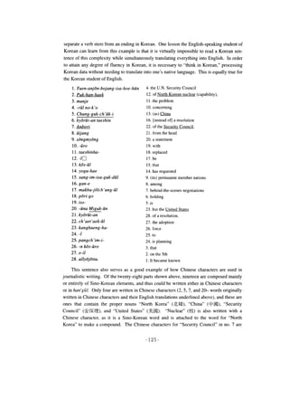 Korean through english