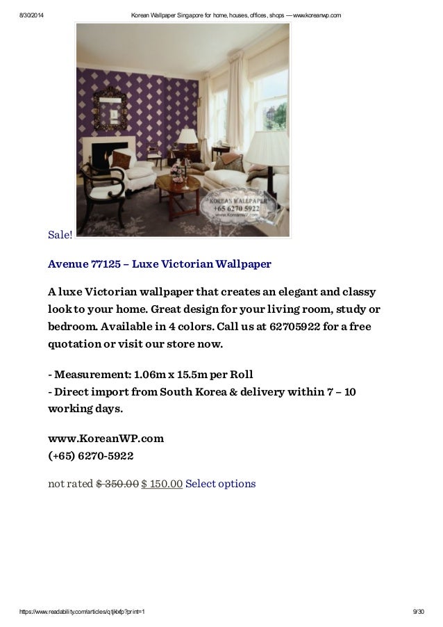 Korean Wallpaper Singapore For Home Houses Offices Shops Buy Wall