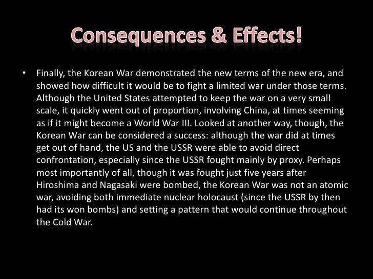 korean war effects