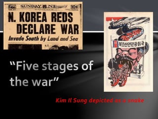 Kim Il Sung depicted as a snake 
 