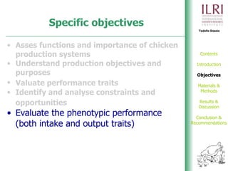 Phenotypic and genetic characterization of local chicken ecotypes in Ethiopia 