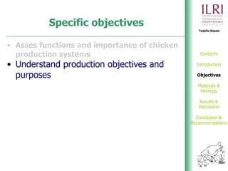 Phenotypic and genetic characterization of local chicken ecotypes in Ethiopia 