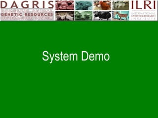 Delivering systematic information on indigenous farm animal genetic resources  of  developing countries: The concept of Country DAGRIS