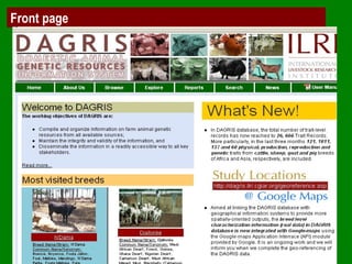 Delivering systematic information on indigenous farm animal genetic resources  of  developing countries: The concept of Country DAGRIS