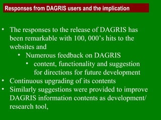 Delivering systematic information on indigenous farm animal genetic resources  of  developing countries: The concept of Country DAGRIS