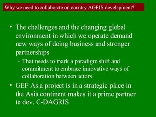 Delivering systematic information on indigenous farm animal genetic resources  of  developing countries: The concept of Country DAGRIS