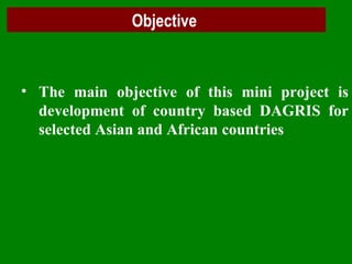 Delivering systematic information on indigenous farm animal genetic resources  of  developing countries: The concept of Country DAGRIS