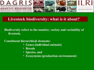 Delivering systematic information on indigenous farm animal genetic resources  of  developing countries: The concept of Country DAGRIS