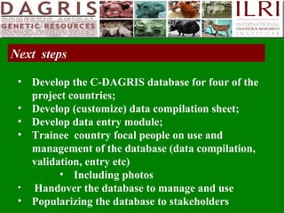 Delivering systematic information on indigenous farm animal genetic resources  of  developing countries: The concept of Country DAGRIS