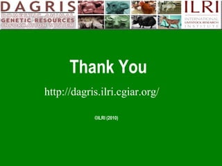 Delivering systematic information on indigenous farm animal genetic resources  of  developing countries: The concept of Country DAGRIS