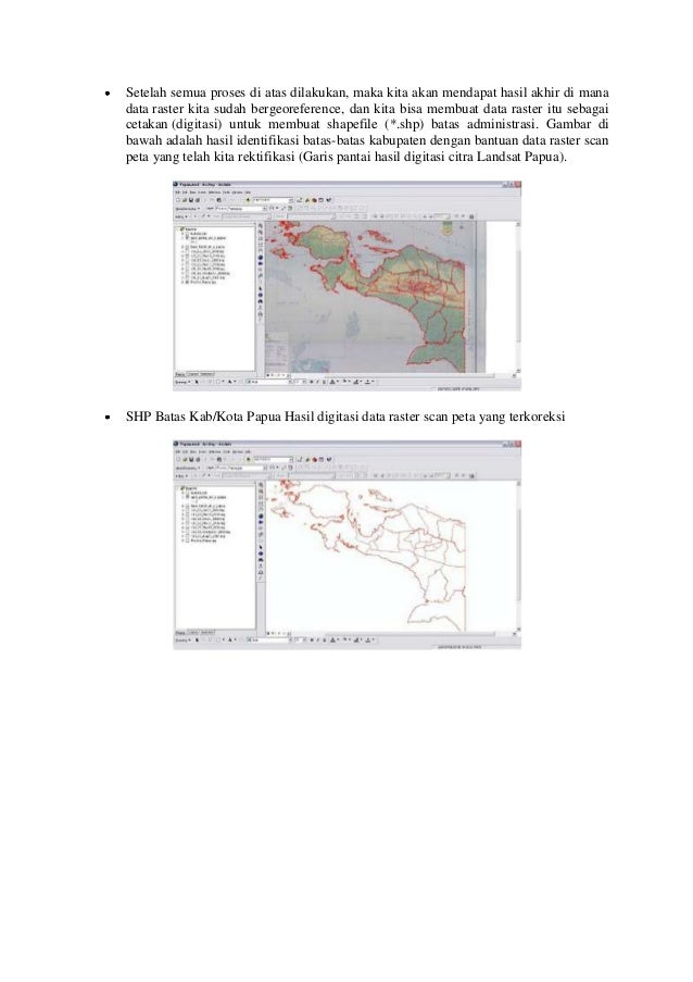 Koreksi geometrik peta (arc gis) registrasi