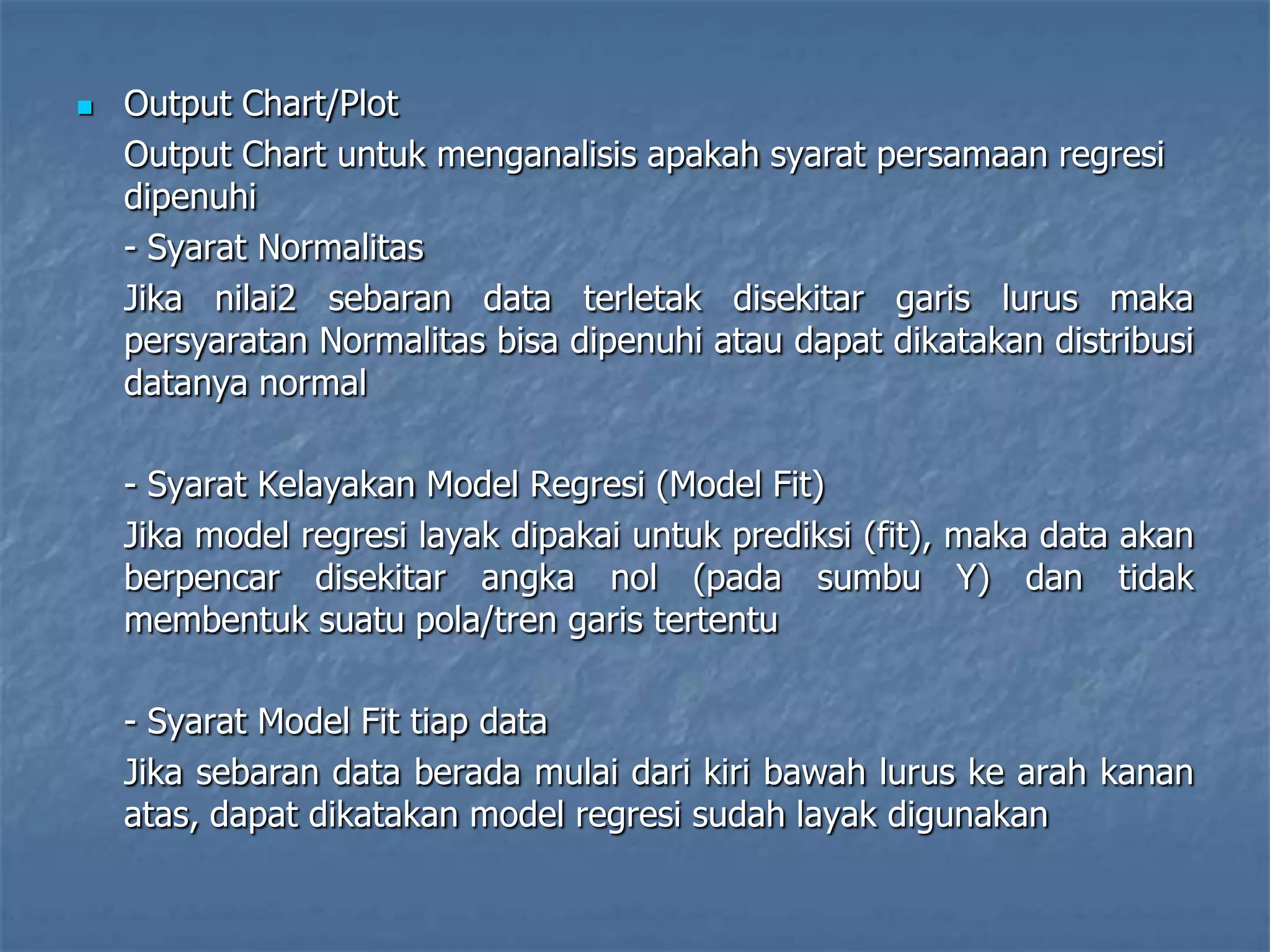 Plot Sebaran Data Korelasi dan regresi | PPSX