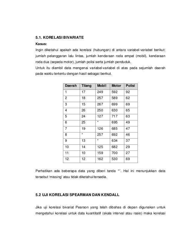 Korelasi Dan Regresi